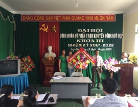 Công đoàn Trạm khuyến nông huyện Quỳ Hợp tổ chức Đại hội khóa III, nhiệm kỳ 2017-2022