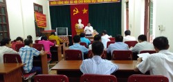 Trạm khuyến nông Nam Đàn tổ chức giao ban đánh giá kết quả hoạt động tháng 8 và triển khai đề án sản xuất vụ đông năm 2019