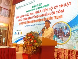 Diễn đàn Khuyến nông @ nông nghiệp “Ứng dụng các giải pháp, tiến bộ kỹ thuật phát triển bền vững nghề nuôi tôm tại một số tỉnh vùng Duyên hải miền Trung”