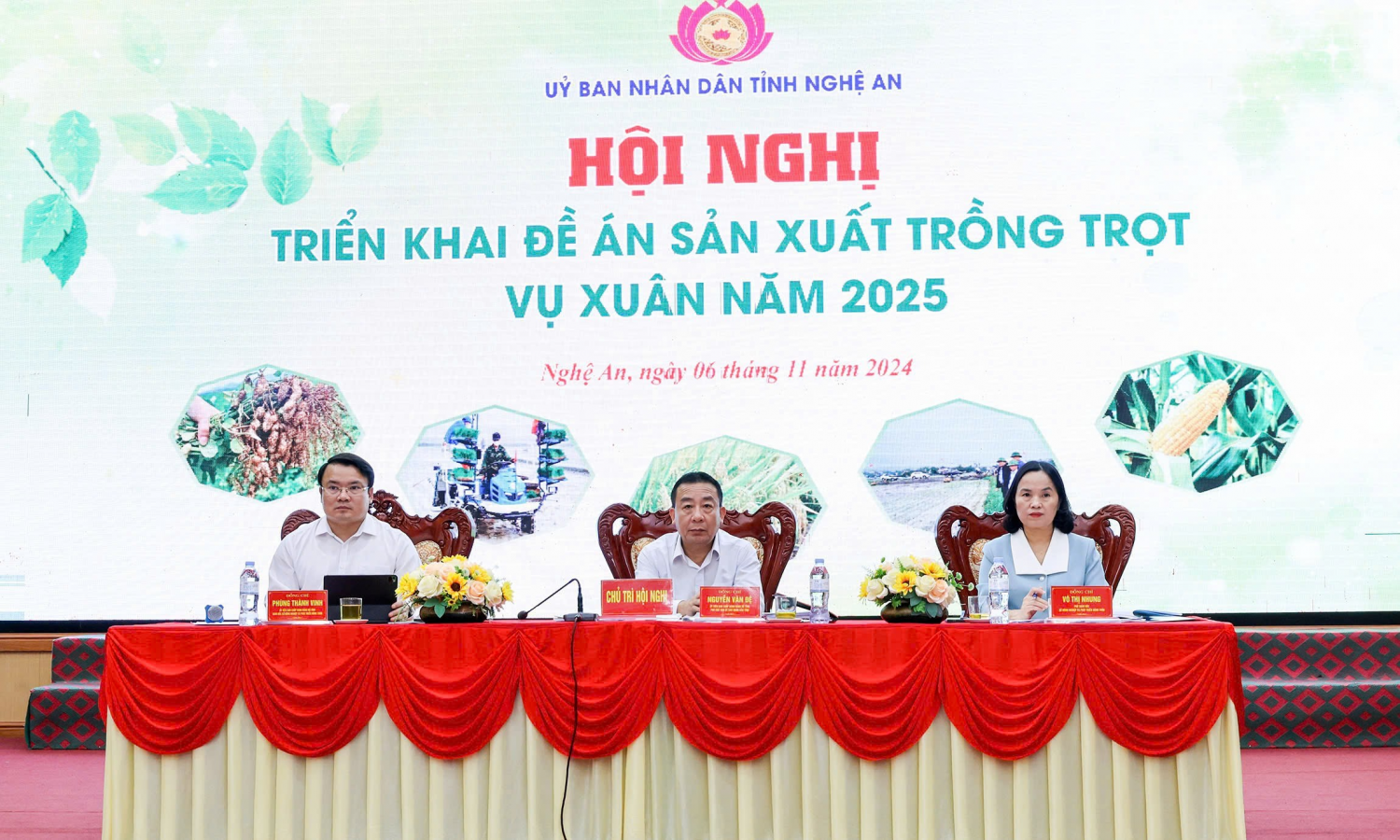 UBND tỉnh Nghệ An: Tổ chức Hội nghị triển khai Đề án sản xuất vụ Xuân năm 2025