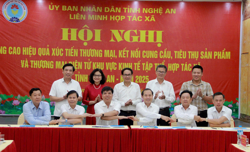 Hội nghị “Nâng cao hiệu quả công tác xúc tiến thương mại, kết nối cung - cầu, hỗ trợ tiêu thụ sản phẩm và Thương mại điện tử khu vực kinh tế tập thể, hợp tác xã - Năm 2025”