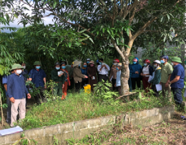 Tập huấn hiện trường: thực hành thuốc bảo vệ thực vật tại xã Đồng Văn – Tân Kỳ