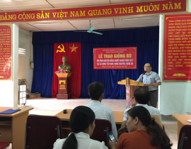 Ông Cao Xuân Tuấn – PGĐ Trung tâm Khuyến nông phát biểu tại buổi lễ