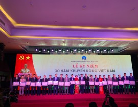 Trung tâm Khuyến nông Nghệ An tham gia lễ Kỷ niệm 30 năm Khuyến nông Việt Nam (26/10/2023)